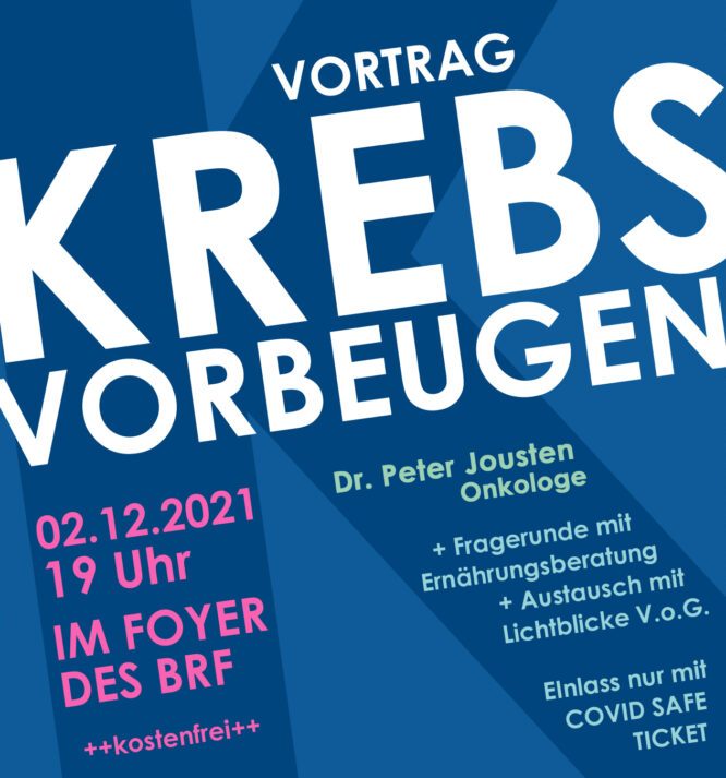 Bild für den Artikel: Vortrag: Krebs vorbeugen! Wie geht das?