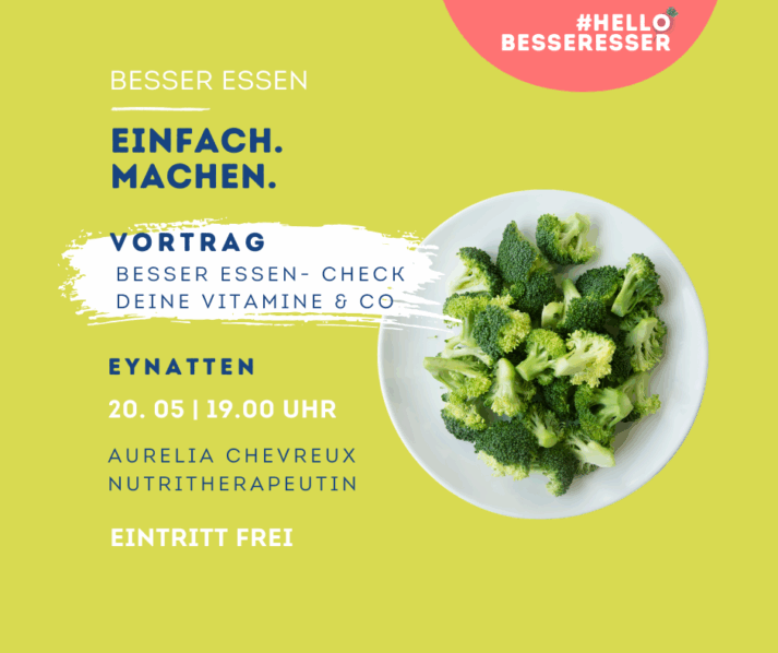 Bild für den Artikel: VORTRAG Besser essen- Check deine Vitamine & Co | EYNATTEN