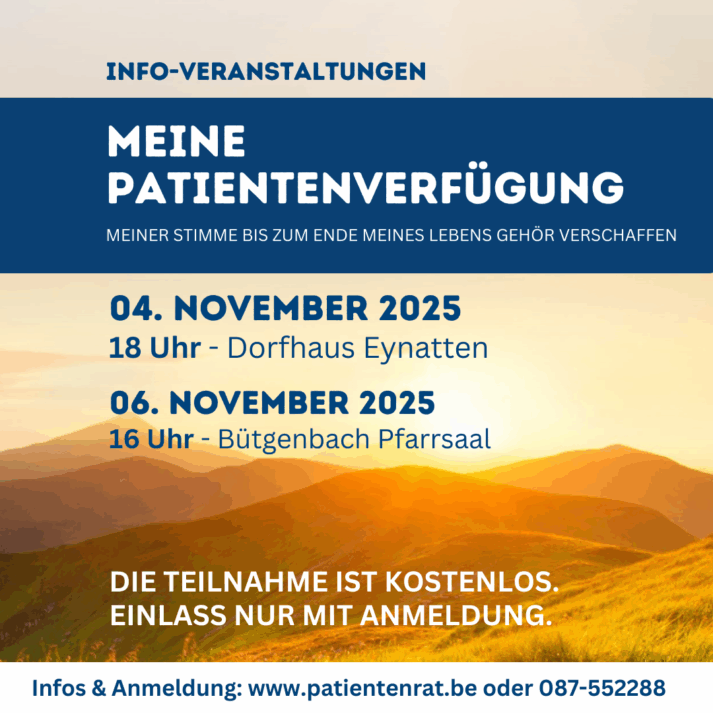 Bild für den Artikel: Patientenverfügung Infoveranstaltung Eynatten