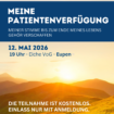 Patientenverfügung Informationsveranstaltung – Eupen