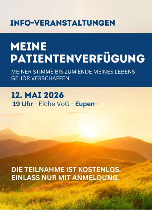 Bild für den Artikel: Patientenverfügung Informationsveranstaltung – Eupen