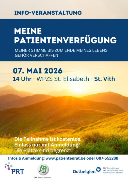 Bild für den Artikel: Zusatzveranstaltung Patientenverfügung Infoveranstaltung – St. Vith 14 Uhr